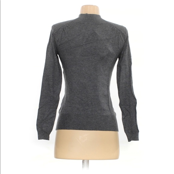 Vero Moda Womens Brooklyn Long Knit Mock Neck Grey Sweater Sz: S NWT - Picture 2 of 3